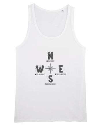 BUSOLA -  COMPASS - NOWHERE EVERYWHERE SOMEWHERE WHO KNOWS 2 White