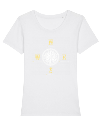 BUSOLA -  COMPASS - NOWHERE EVERYWHERE SOMEWHERE WHO KNOWS 3 White