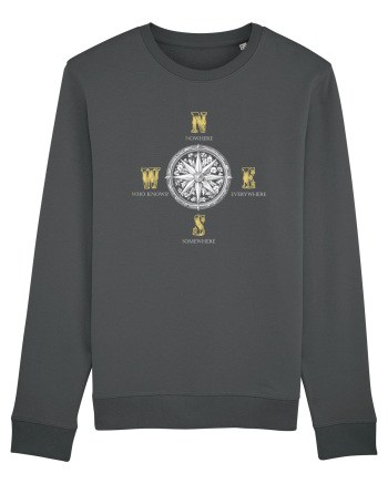 BUSOLA -  COMPASS - NOWHERE EVERYWHERE SOMEWHERE WHO KNOWS 3 Anthracite