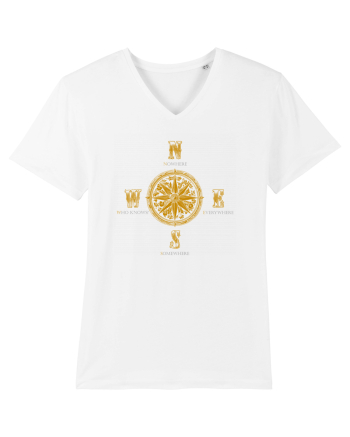 BUSOLA -  COMPASS - NOWHERE EVERYWHERE SOMEWHERE WHO KNOWS 4 White