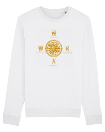 BUSOLA -  COMPASS - NOWHERE EVERYWHERE SOMEWHERE WHO KNOWS 4 White
