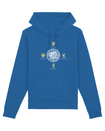 BUSOLA -  COMPASS - NOWHERE EVERYWHERE SOMEWHERE WHO KNOWS 5 Royal Blue