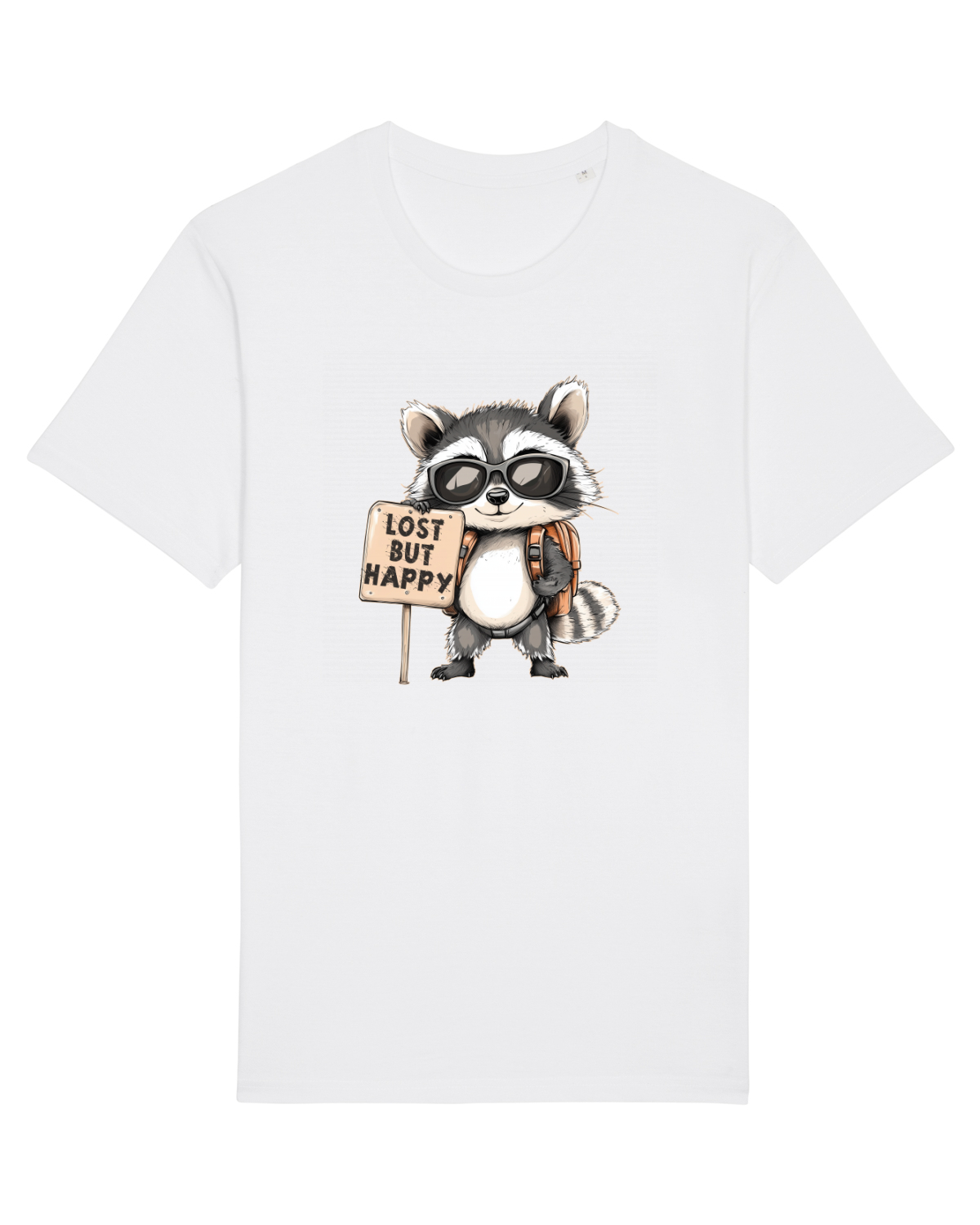 Tricou mânecă scurtă Unisex Rocker White