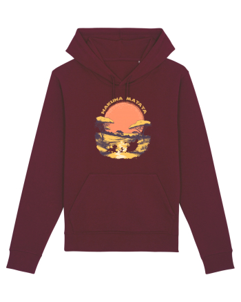 HAKUNA MATATA - NO WORRIES - FARA GRIJI 2 Burgundy