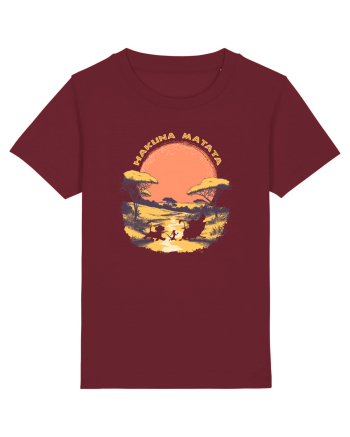 HAKUNA MATATA - NO WORRIES - FARA GRIJI 2 Burgundy
