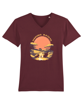 HAKUNA MATATA - NO WORRIES - FARA GRIJI 2 Burgundy
