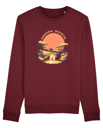 HAKUNA MATATA - NO WORRIES - FARA GRIJI 2 Burgundy