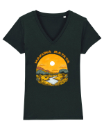 HAKUNA MATATA - NO WORRIES - FARA GRIJI 3 Tricou mânecă scurtă guler V Damă Evoker