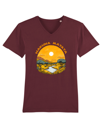 HAKUNA MATATA - NO WORRIES - FARA GRIJI 3 Burgundy