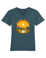 HAKUNA MATATA - NO WORRIES - FARA GRIJI 3 Tricou mânecă scurtă guler V Bărbat Presenter