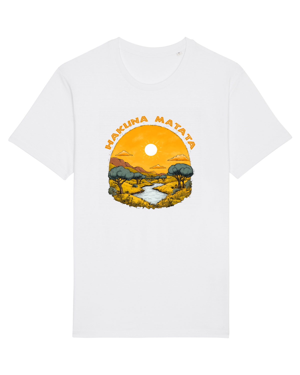 Tricou mânecă scurtă Unisex Rocker White