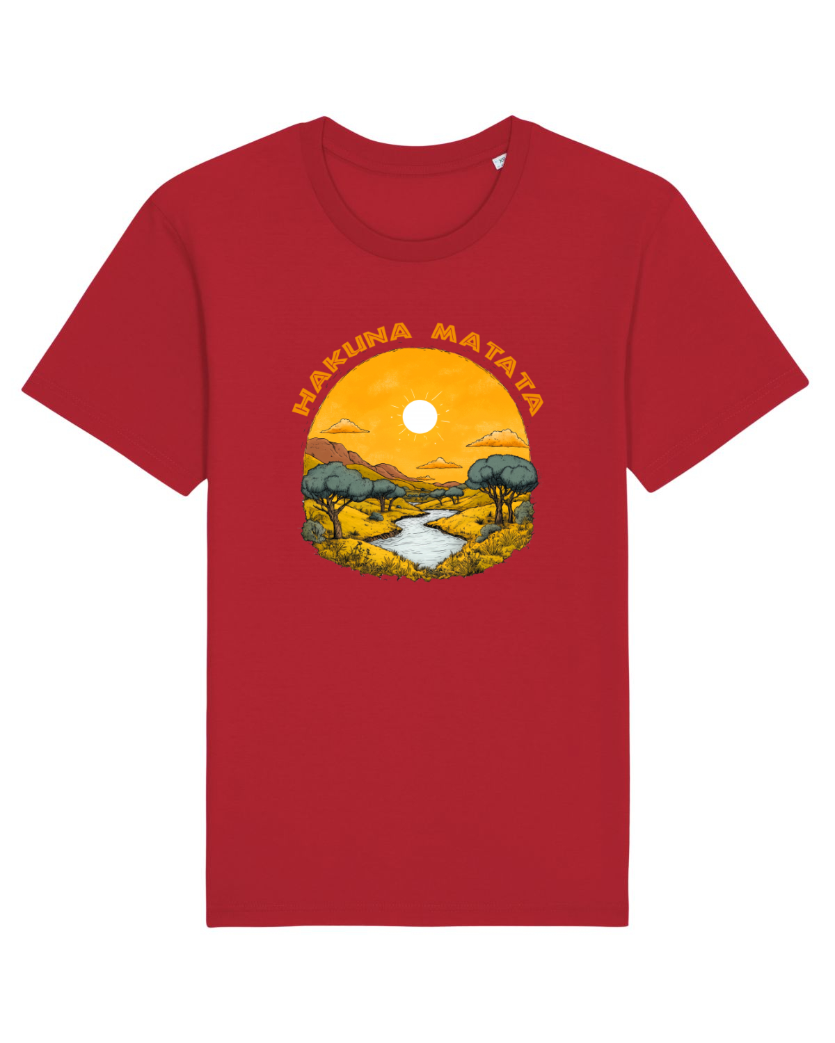 Tricou mânecă scurtă Unisex Rocker Red