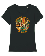 HAKUNA MATATA - NO WORRIES - FARA GRIJI 4 Tricou mânecă scurtă guler larg fitted Damă Expresser