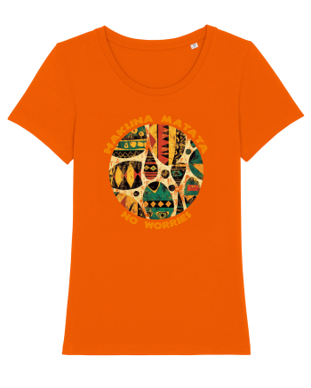 HAKUNA MATATA - NO WORRIES - FARA GRIJI 4 Bright Orange
