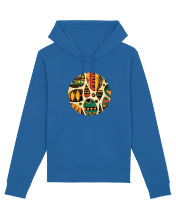 GEOMETRIC FLORAL - TRADITIONAL AFRICAN  Royal Blue