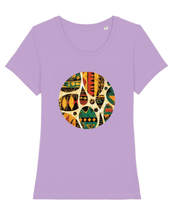 GEOMETRIC FLORAL - TRADITIONAL AFRICAN  Lavender Dawn