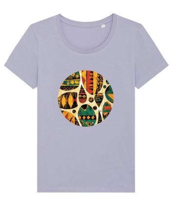 GEOMETRIC FLORAL - TRADITIONAL AFRICAN  Lavender