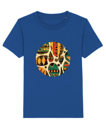 GEOMETRIC FLORAL - TRADITIONAL AFRICAN  Majorelle Blue