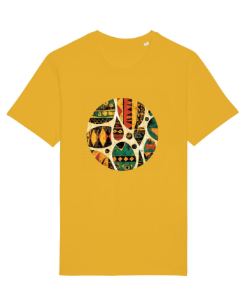 GEOMETRIC FLORAL - TRADITIONAL AFRICAN  Spectra Yellow