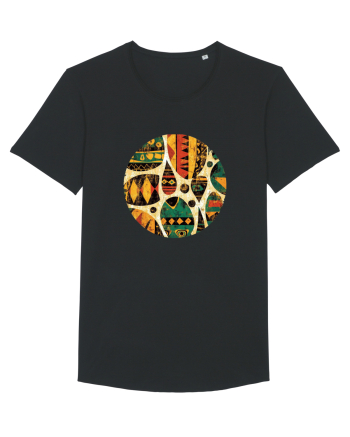 GEOMETRIC FLORAL - TRADITIONAL AFRICAN  Black