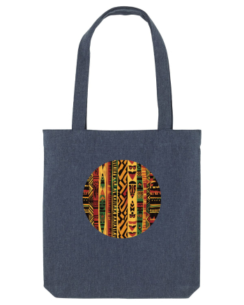 GEOMETRIC FLORAL - TRADITIONAL AFRICAN  2 Midnight Blue