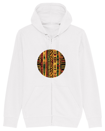 GEOMETRIC FLORAL - TRADITIONAL AFRICAN  2 White