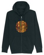 GEOMETRIC FLORAL - TRADITIONAL AFRICAN  2 Hanorac cu fermoar Unisex Connector