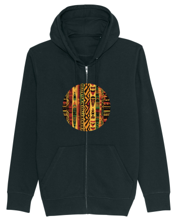 GEOMETRIC FLORAL - TRADITIONAL AFRICAN  2 Black