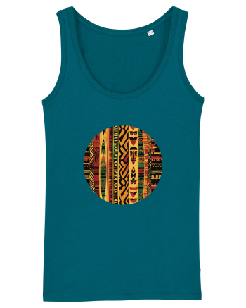 GEOMETRIC FLORAL - TRADITIONAL AFRICAN  2 Ocean Depth
