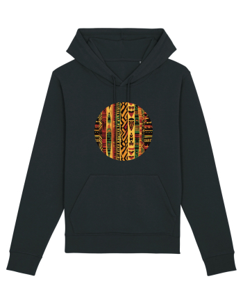 GEOMETRIC FLORAL - TRADITIONAL AFRICAN  2 Black