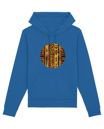 GEOMETRIC FLORAL - TRADITIONAL AFRICAN  2 Royal Blue