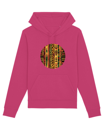 GEOMETRIC FLORAL - TRADITIONAL AFRICAN  2 Raspberry