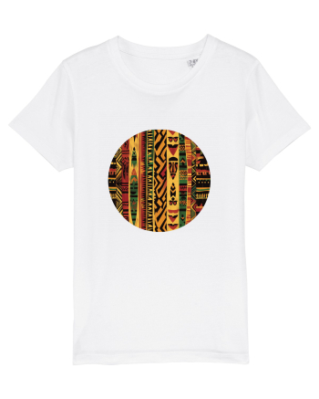 GEOMETRIC FLORAL - TRADITIONAL AFRICAN  2 White