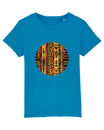GEOMETRIC FLORAL - TRADITIONAL AFRICAN  2 Azur