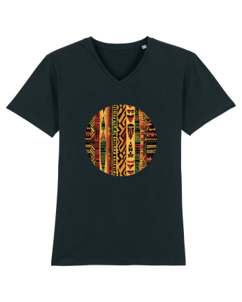 GEOMETRIC FLORAL - TRADITIONAL AFRICAN  2 Black