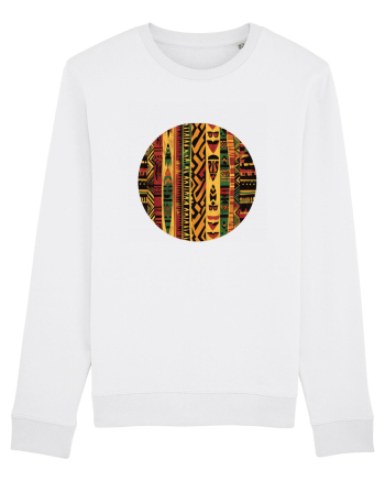 GEOMETRIC FLORAL - TRADITIONAL AFRICAN  2 White
