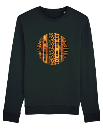 GEOMETRIC FLORAL - TRADITIONAL AFRICAN  2 Black