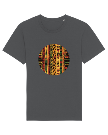 GEOMETRIC FLORAL - TRADITIONAL AFRICAN  2 Anthracite