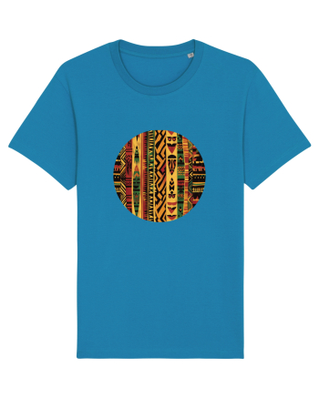 GEOMETRIC FLORAL - TRADITIONAL AFRICAN  2 Azur