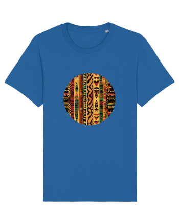 GEOMETRIC FLORAL - TRADITIONAL AFRICAN  2 Royal Blue