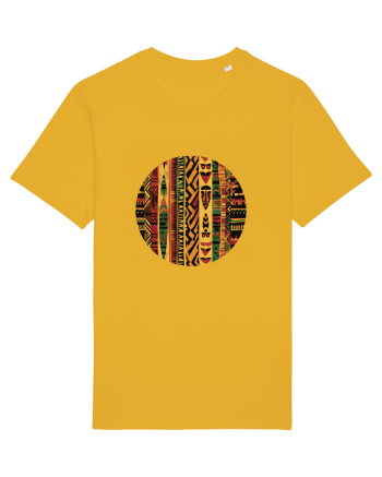GEOMETRIC FLORAL - TRADITIONAL AFRICAN  2 Spectra Yellow