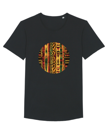 GEOMETRIC FLORAL - TRADITIONAL AFRICAN  2 Black