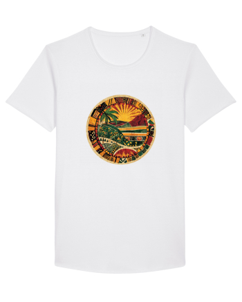 GEOMETRIC FLORAL NATURA - TRADITIONAL AFRICAN White
