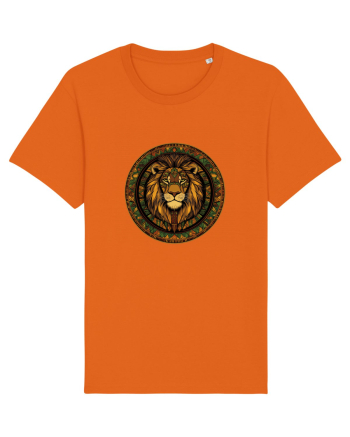 LEU GEOMETRIC FLORAL NATURA - TRADITIONAL AFRICAN Bright Orange