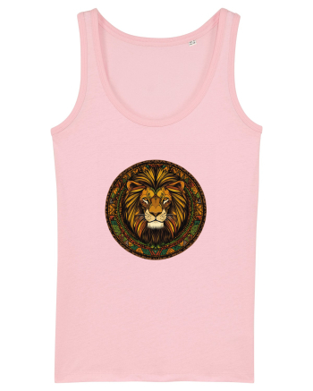 LEU GEOMETRIC FLORAL NATURA - TRADITIONAL AFRICAN 2 Cotton Pink