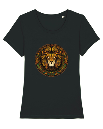 LEU GEOMETRIC FLORAL NATURA - TRADITIONAL AFRICAN 2 Black