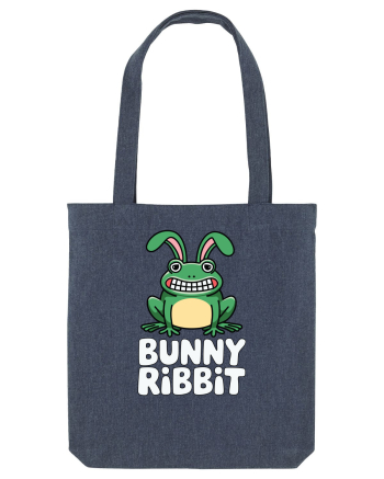 Bunny Ribbit Rabbit | Funny Frog Midnight Blue