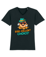 Egg-Cellent Choice! Tricou mânecă scurtă guler V Bărbat Presenter