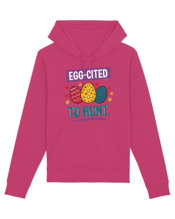 Egg-Cited To Hunt |  Cute Easter Egg Puns Raspberry