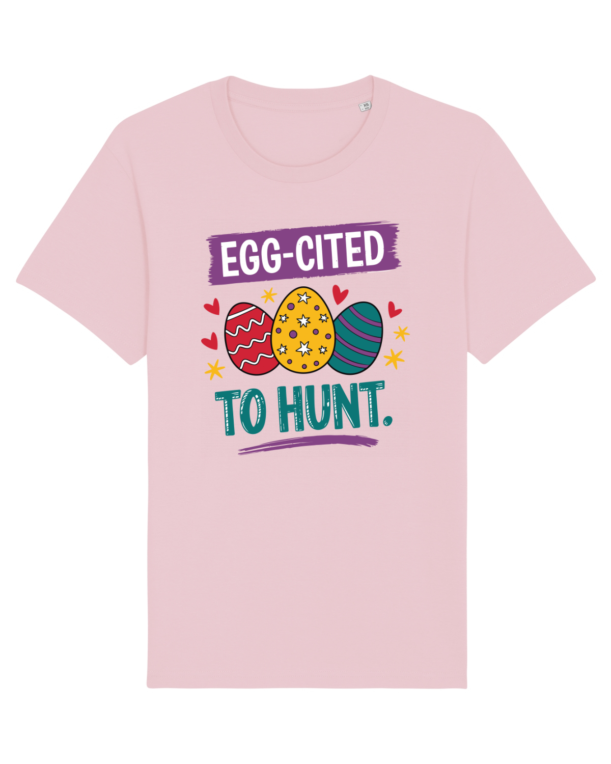 Tricou mânecă scurtă Unisex Rocker Cotton Pink